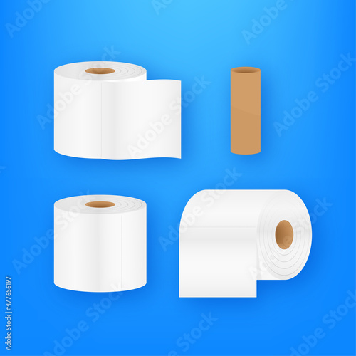 Vintage toilet paper, great design for any purposes. Flat pattern. Vector pattern.