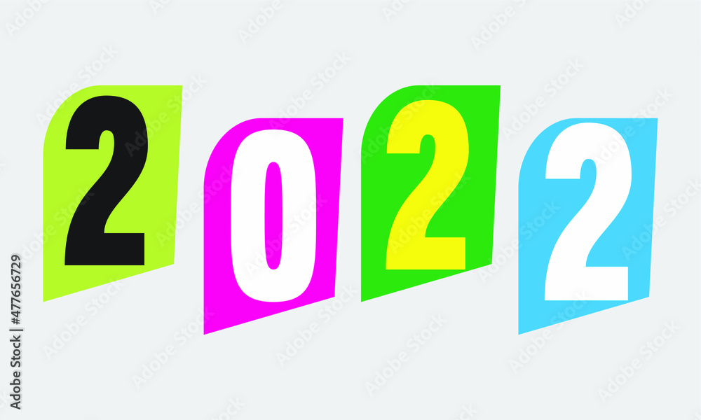 Happy New Year 2022 text design Template Happy New Year 2022 text design Template