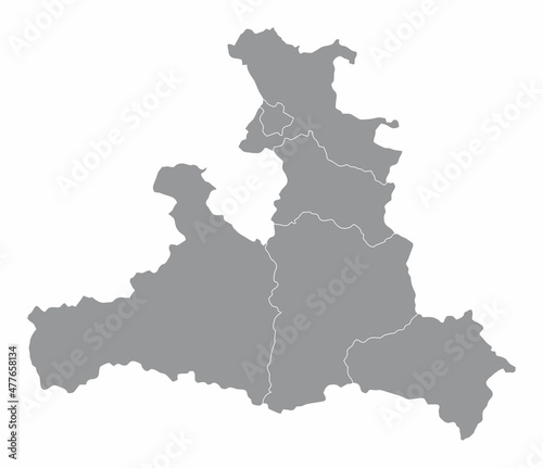 Salzburg state administrative map photo