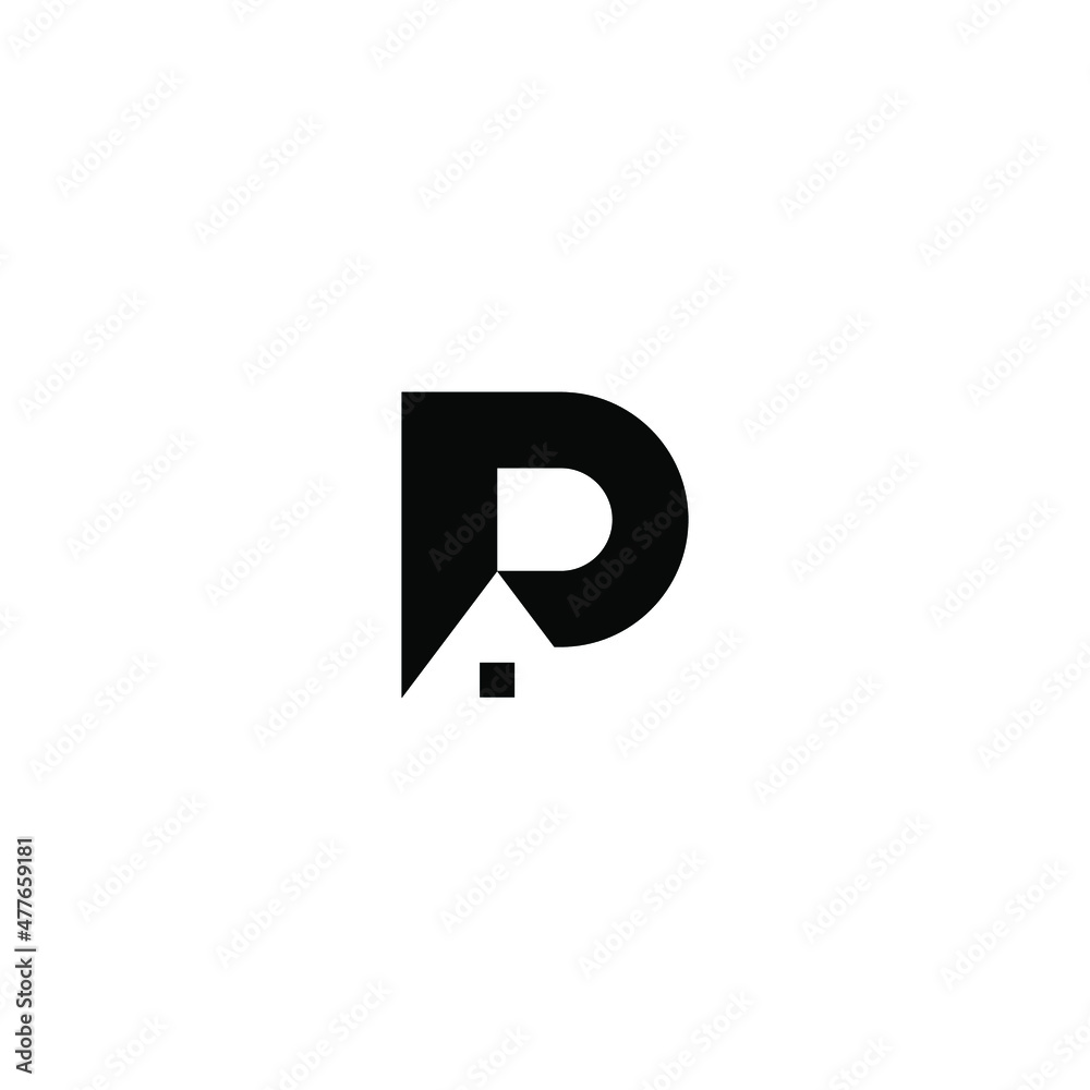 letter P logo design vector	
