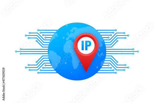 Ip adress, great design for any purposes. Arrow vector icon. Cursor icon.