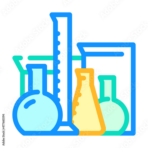 chemical cabinet equipment color icon vector. chemical cabinet equipment sign. isolated symbol illustration