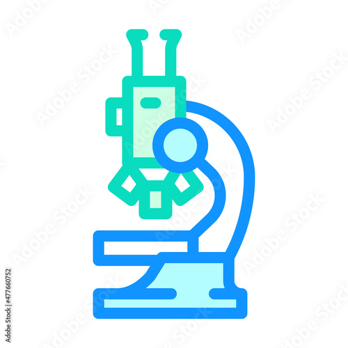 microscope laboratory tool color icon vector. microscope laboratory tool sign. isolated symbol illustration photo