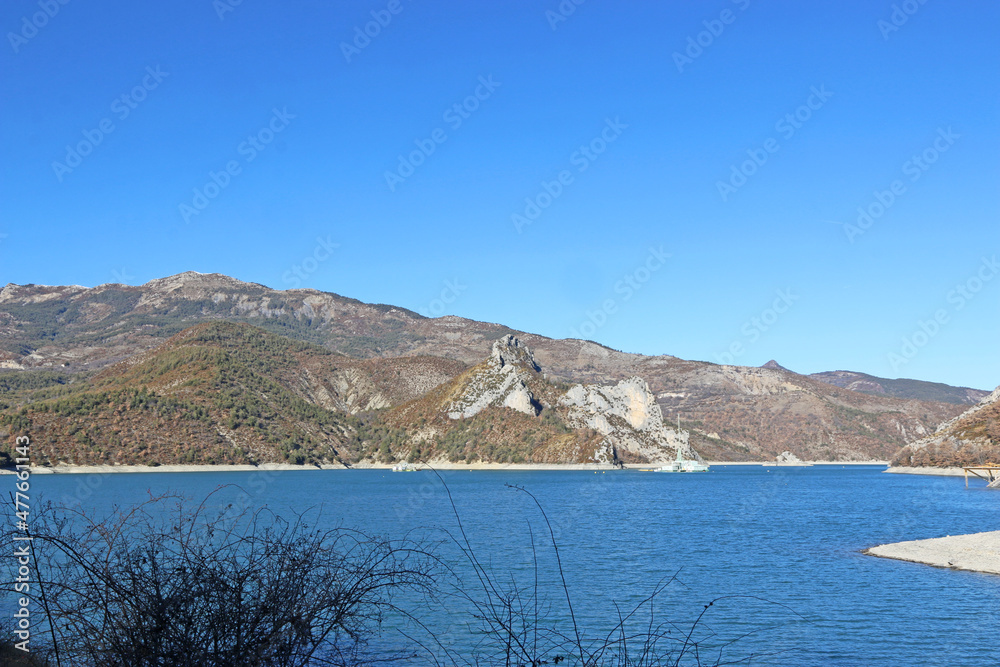 Lac de Castillon, Provence Alpes, France	