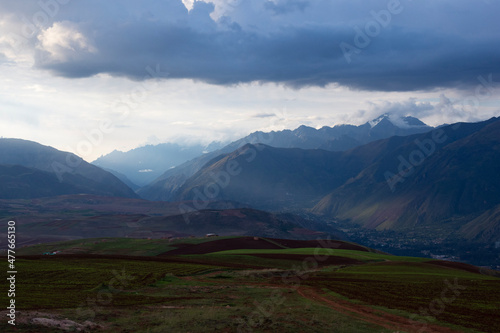 landscape with clouds