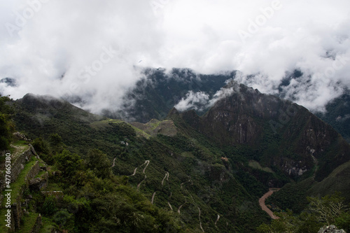 clouds over the mountains