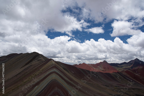 clouds in the mountains