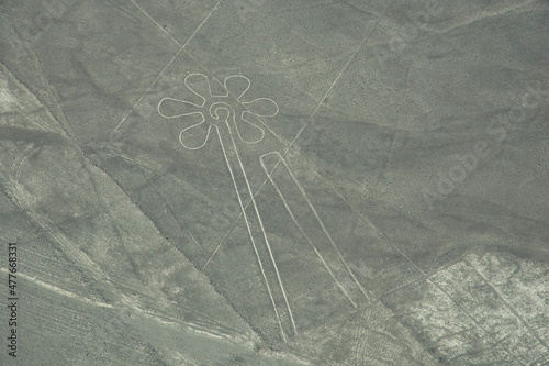 Aerial views of the Nasca Lines , Nasca, Peru photo