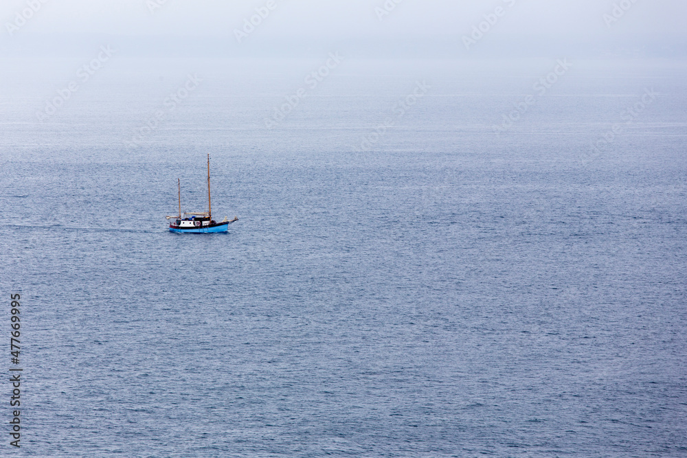 A view of sailing boat