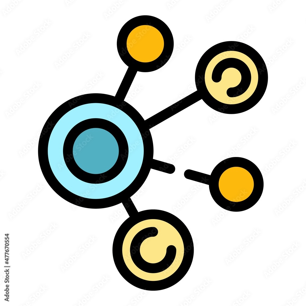 Event roles icon. Outline event roles vector icon color flat isolated Event roles icon. Outline event roles vector icon color flat isolated