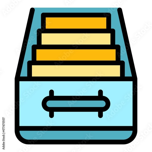 Event steps icon. Outline event steps vector icon color flat isolated