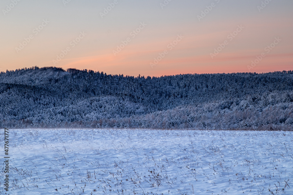 sunrise in the mountains