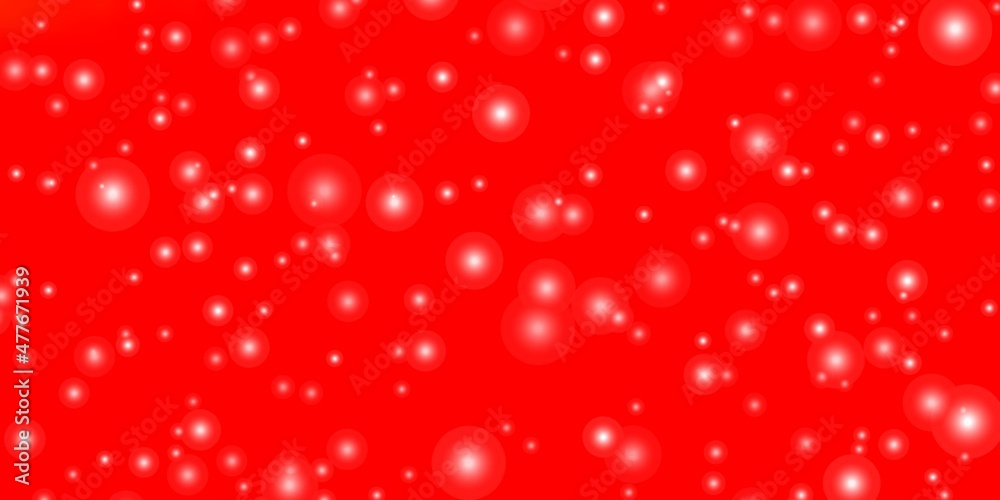 Light Red vector template with neon stars. Light Red vector template with neon stars.
