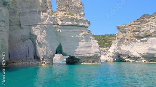 Archway of Kleftiko on the Greek island of Milos, Cyclades, Greece
