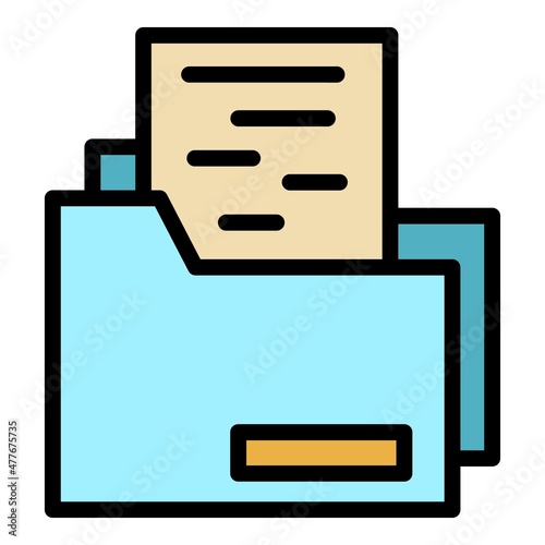 Expertise transfer icon. Outline expertise transfer vector icon color flat isolated
