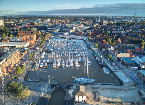 Kingston-upon-Hull waterfront & marina
