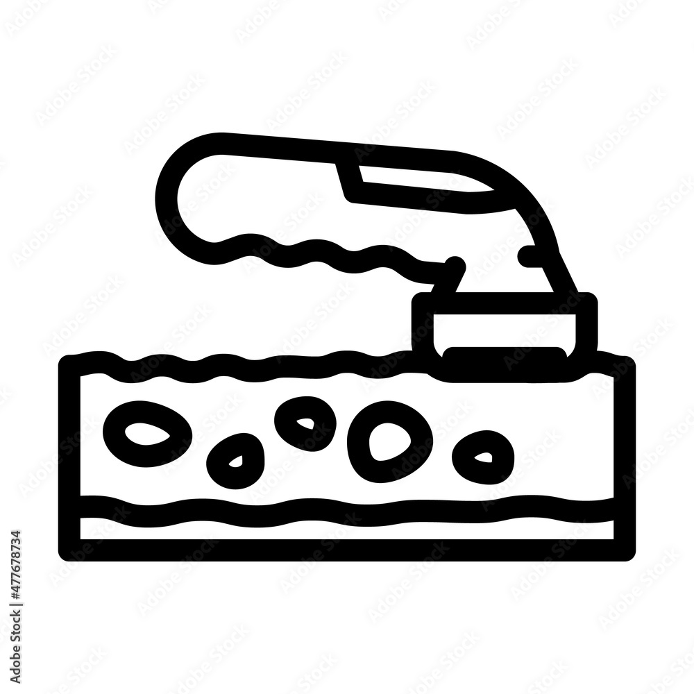 removal of age spots line icon vector. removal of age spots sign. isolated contour symbol black illustration removal of age spots line icon vector. removal of age spots sign. isolated contour symbol black illustration