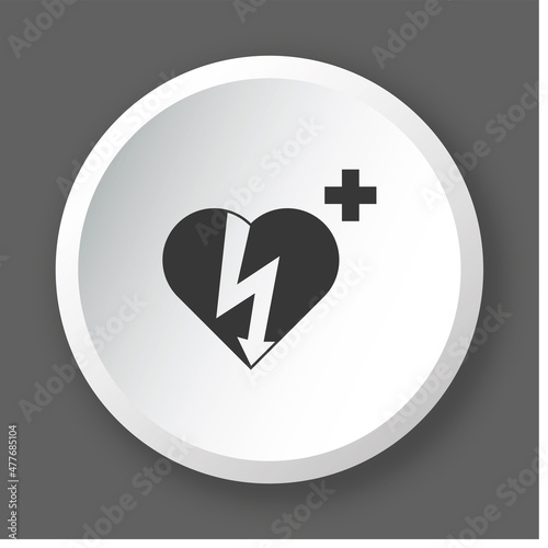 Logo défibrillateur.