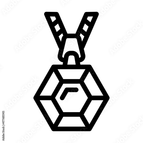 jewelry fashion accessory line icon vector. jewelry fashion accessory sign. isolated contour symbol black illustration