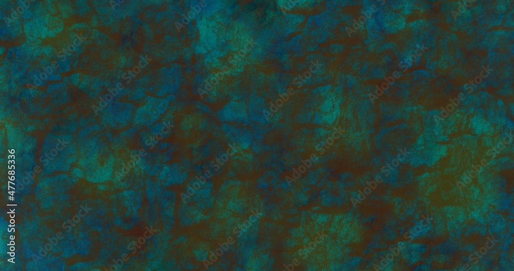 Abstract grunge textured blue green background
