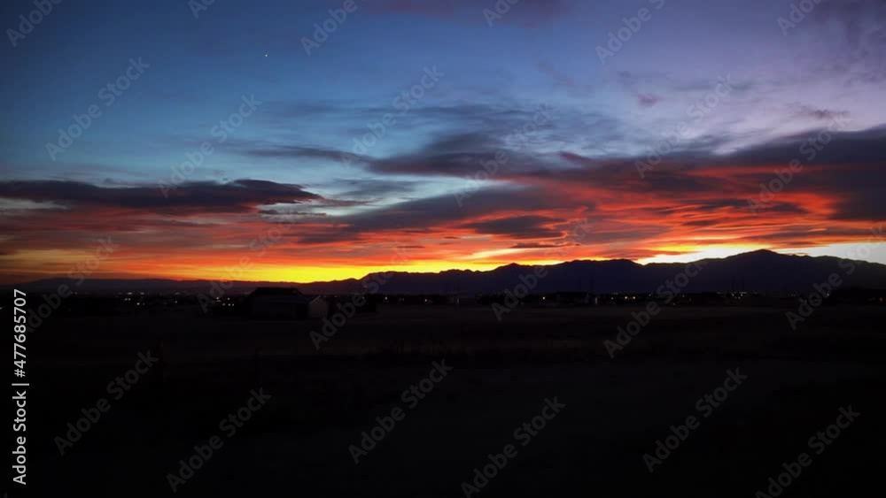 Sunset Over Pikes Peak Colorado Time Lapse 4K features a particularly beautiful sunset over Pikes Peak in the Rocky Mountains shot from the foothills with slight time lapse. Sunset Over Pikes Peak Colorado Time Lapse 4K features a particularly beautiful sunset over Pikes Peak in the Rocky Mountains shot from the foothills with slight time lapse.