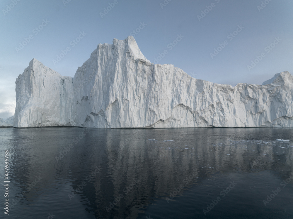 Arctic Icebergs on North Pole of to World