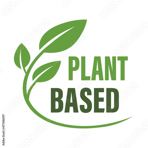 Plant based Icon on a white background.