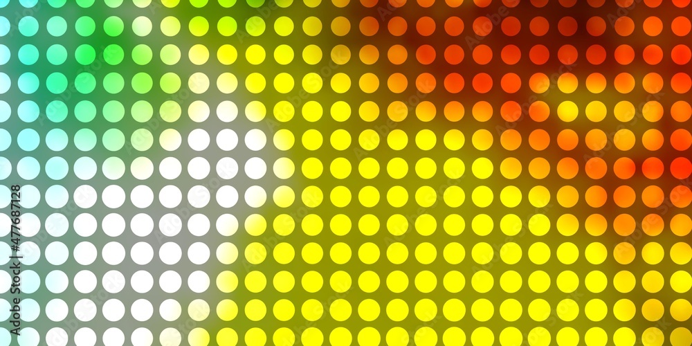 Light Green, Yellow vector layout with circles. Light Green, Yellow vector layout with circles.