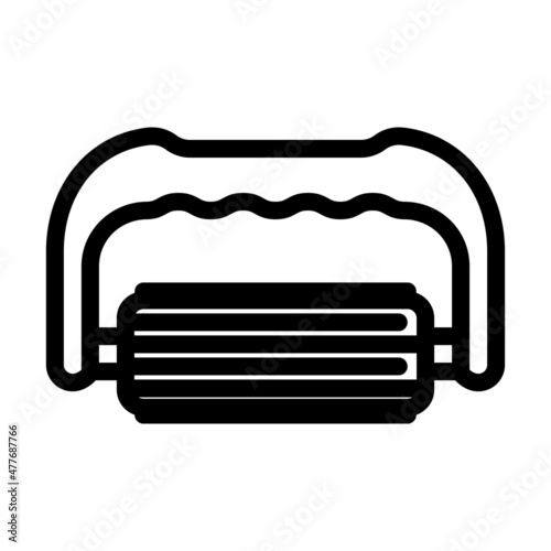 massager tool line icon vector. massager tool sign. isolated contour symbol black illustration