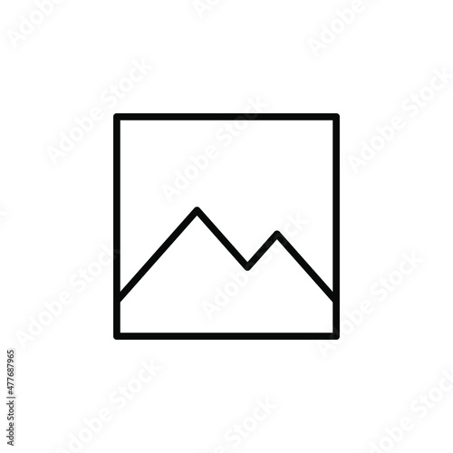 Picture, Gallery, Image Line Icon, Vector, Illustration, Logo Template. Suitable For Many Purposes