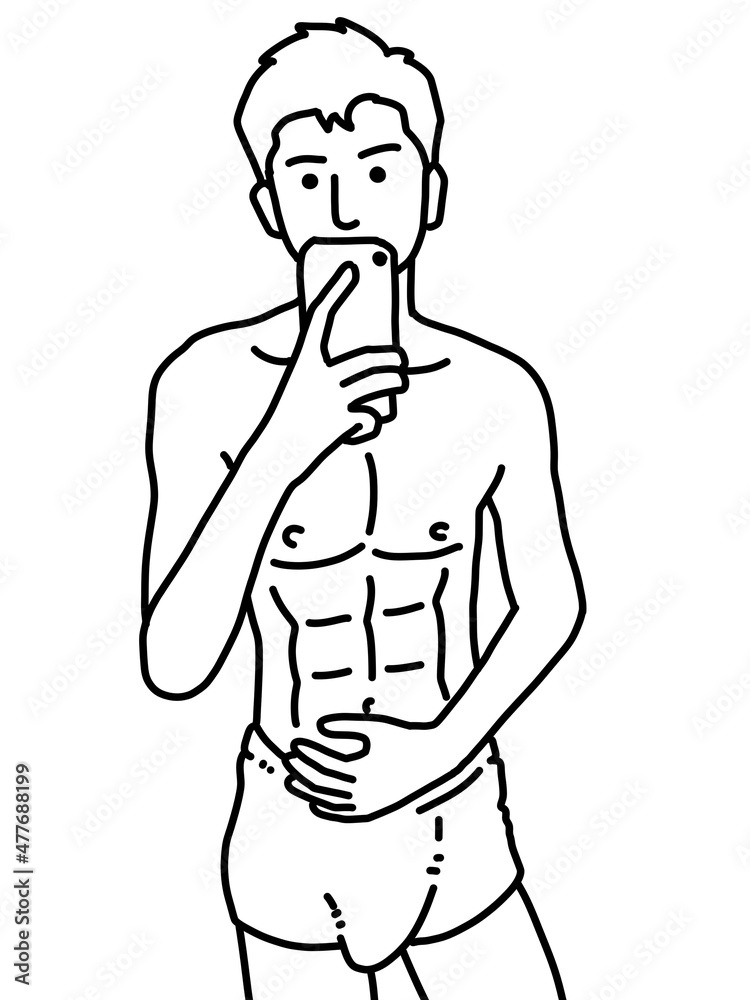 black and white of cute man cartoon for coloring black and white of cute man cartoon for coloring