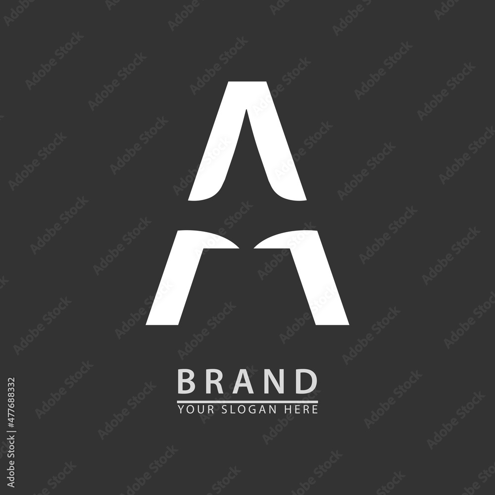 concept letter A initials company name or person logo icon concept letter A initials company name or person logo icon