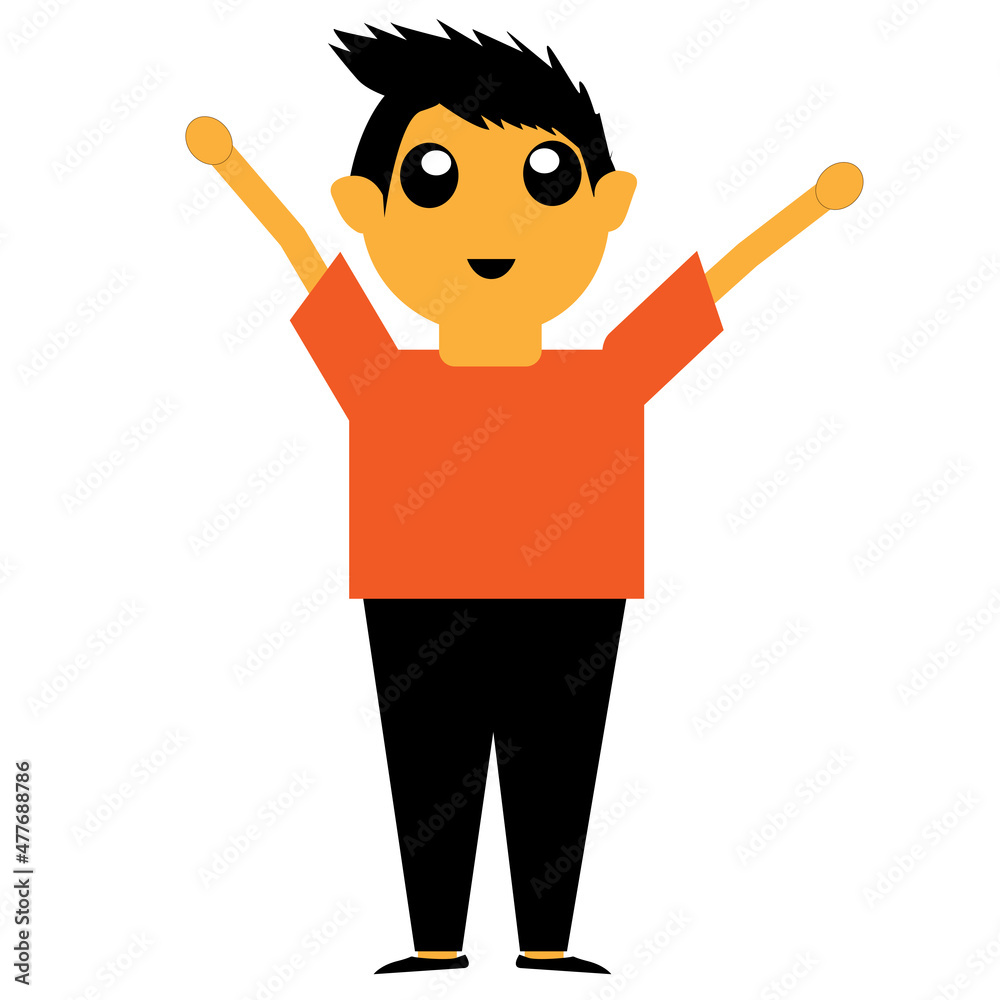 illustration design of cartoons characters with some various style illustration design of cartoons characters with some various style