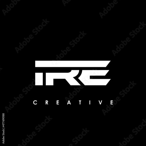 IRE Letter Initial Logo Design Template Vector Illustration