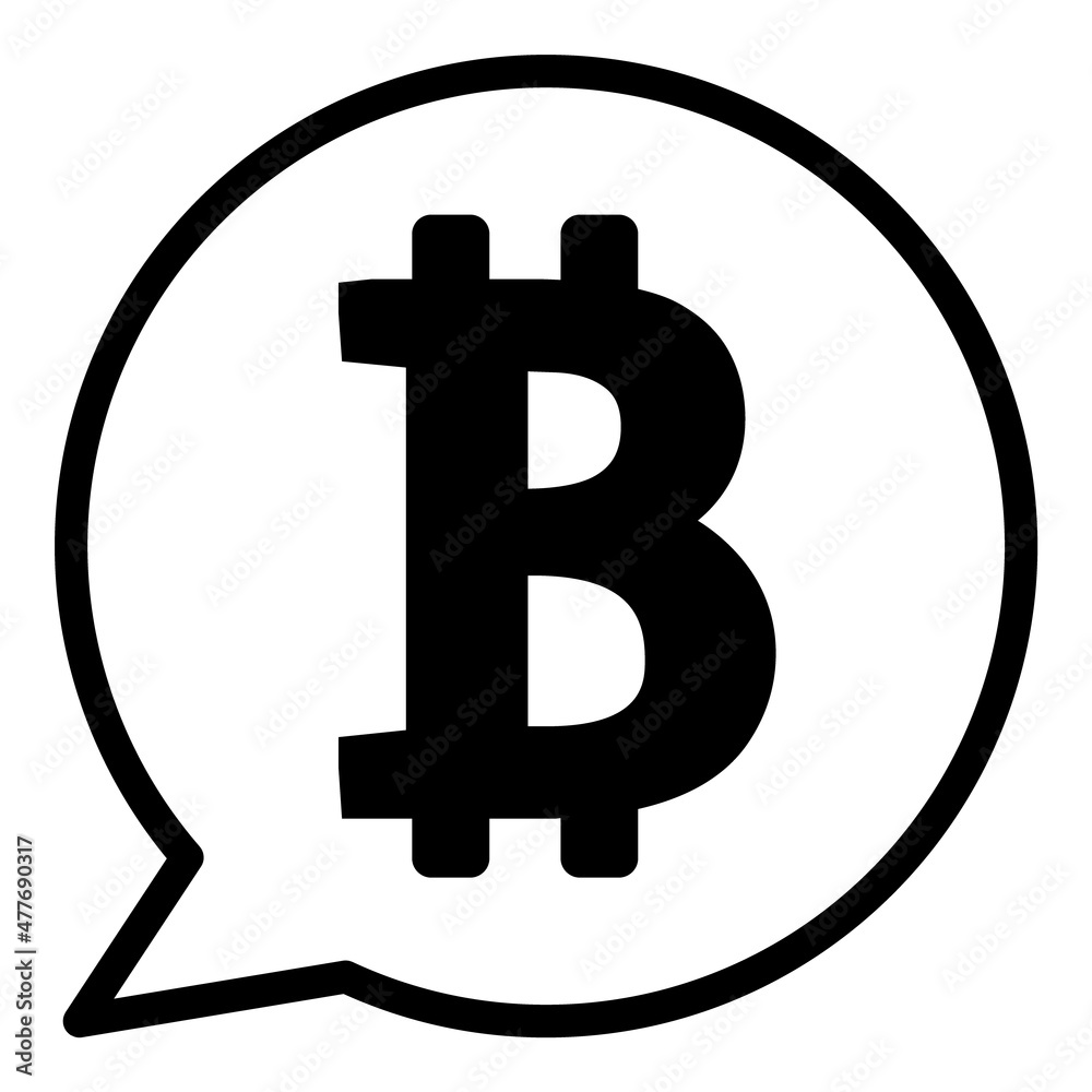 Bitcoin Flat Icon Isolated On White Background Bitcoin Flat Icon Isolated On White Background