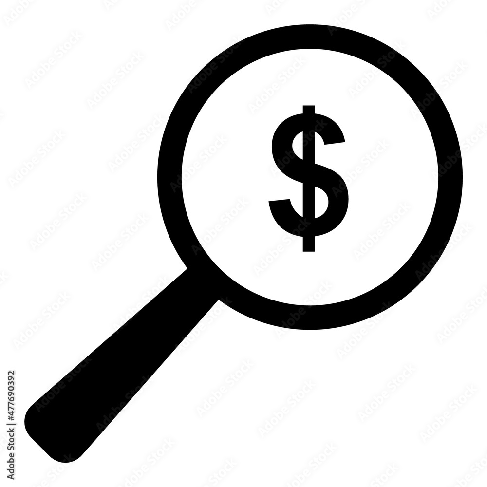 Magnifier Flat Icon Isolated On White Background Magnifier Flat Icon Isolated On White Background