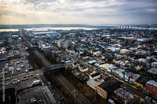 Wallpaper Mural Aerial Drone of Perth Amboy New Jersey Torontodigital.ca