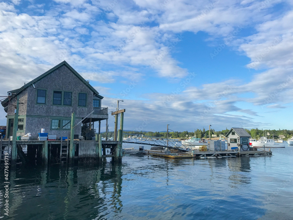 A fishing villlage on Mt Desert Island near Bar Harbot, Maine, USA