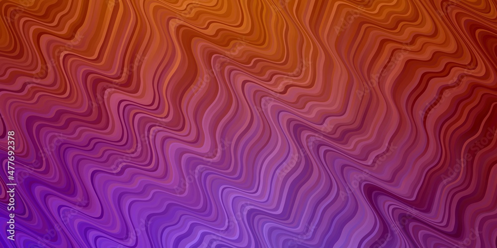 Light Pink, Yellow vector backdrop with curves. Light Pink, Yellow vector backdrop with curves.