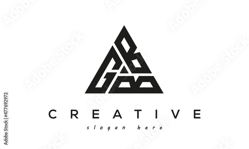 GBB creative tringle letters logo design photo