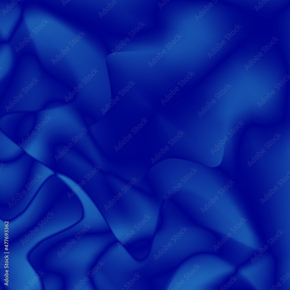 Fototapeta premium Abstract blue saturated background with different elements.3d.