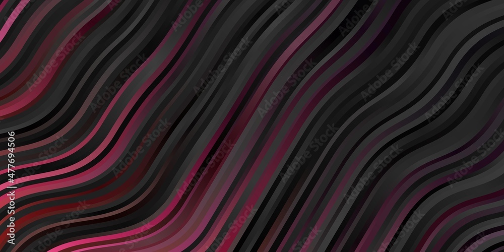 Dark Blue, Red vector background with bent lines. Dark Blue, Red vector background with bent lines.