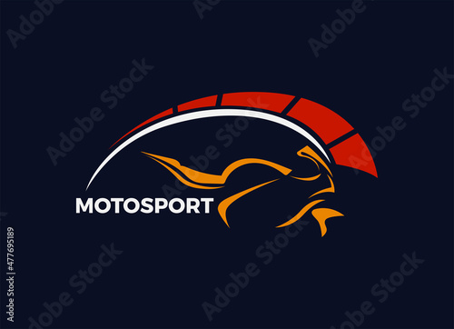 Motorsport Logo Design Template. Vector Logo Designs.