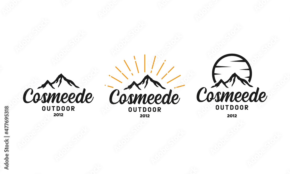 Fototapeta premium Mountain outdoor logo designs