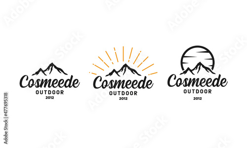 Mountain outdoor logo designs