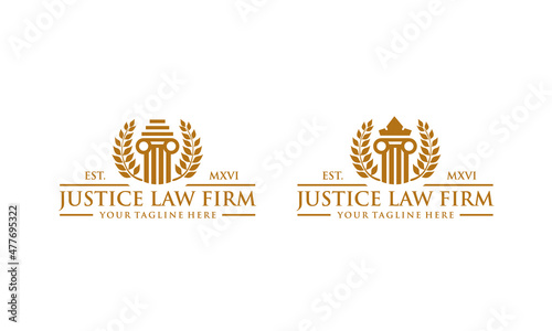 Justice Law Firm logo designs