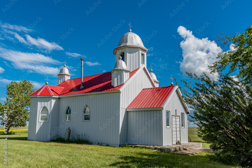 Holy Trinity Russian Orthodox Church in Kayville, SK, Canada