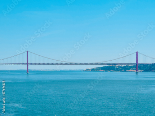 View of the 25th April Bridge and the Tejo River - Lisbon, Portugal © Bernard Barroso