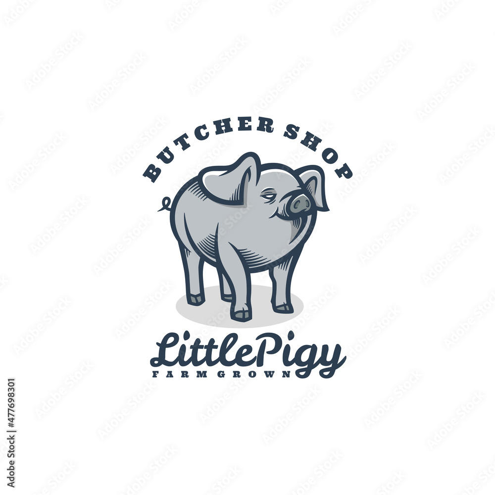 Obraz premium Ilustration vector graphic of Little Pigy, good for logo design