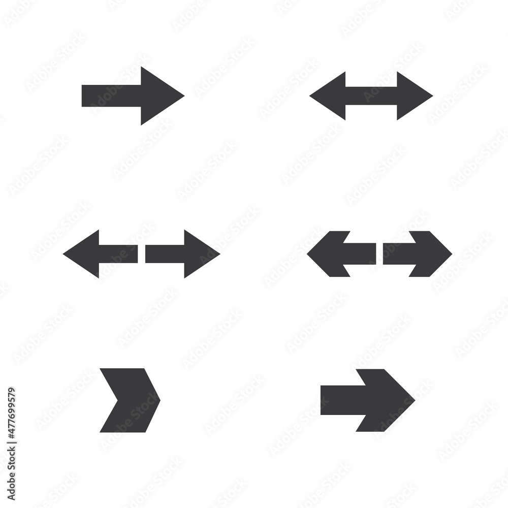 Arrow vector illustration icon Logo Template design